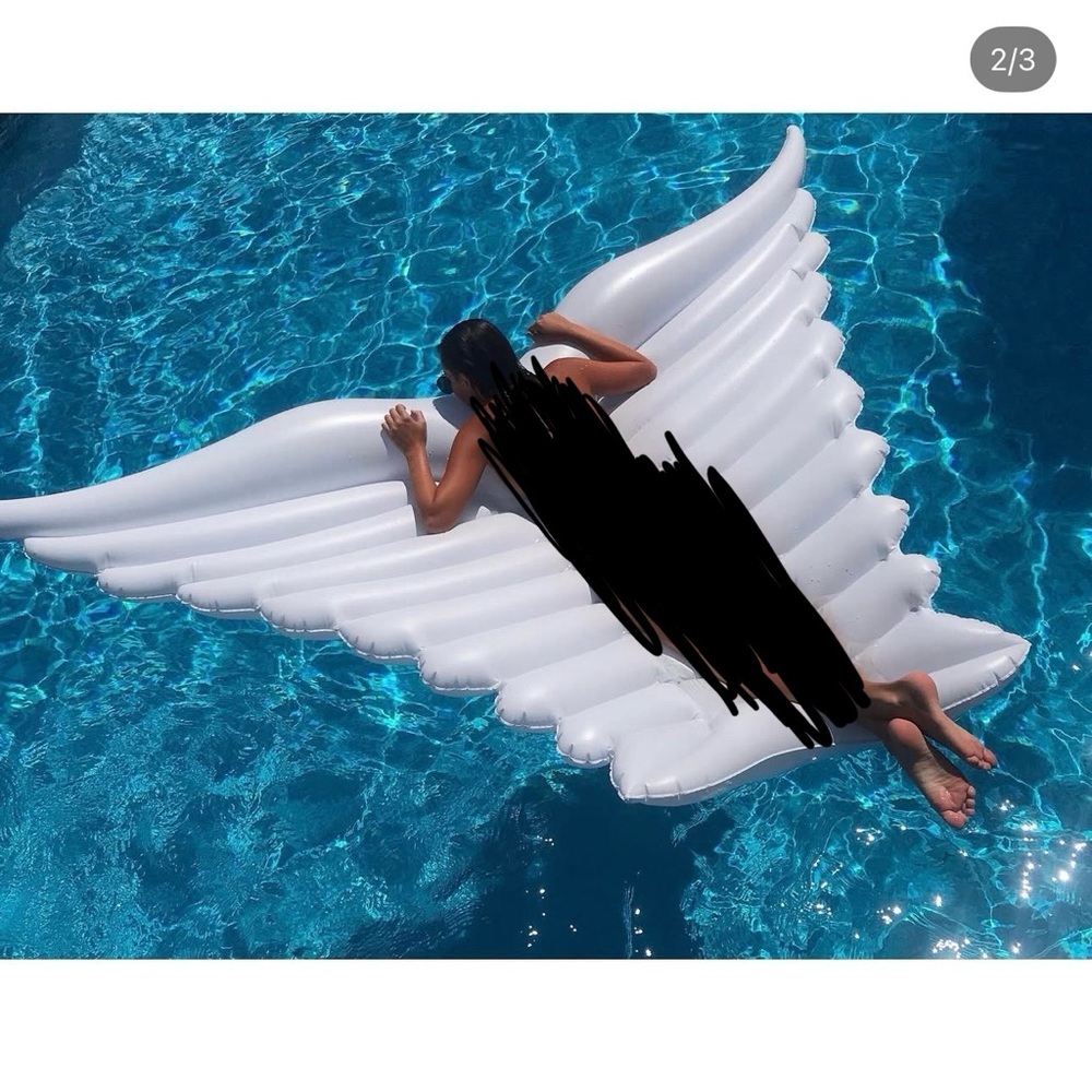 Giant Angel Wings Pool Float - Picture 7 of 9
